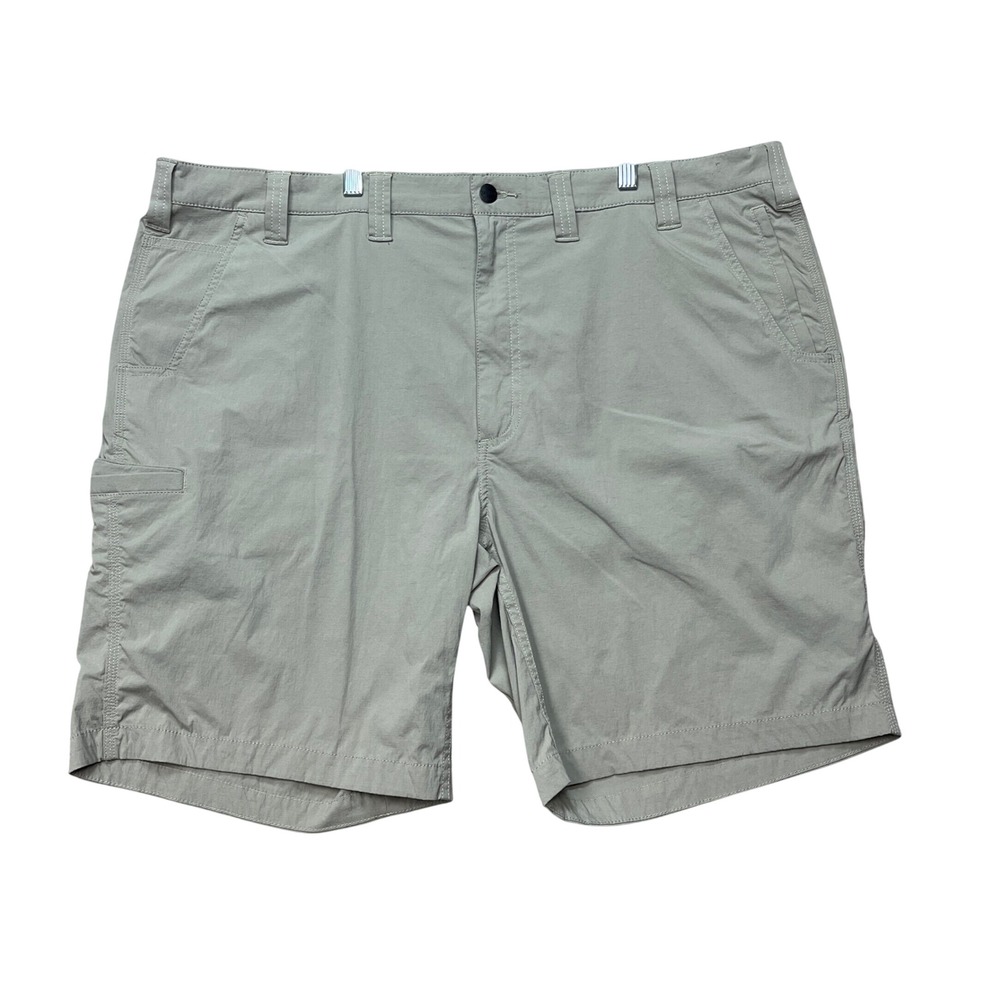 Carhartt Shorts Mens 44 Khaki Flat Front Relaxed Fit Lightweight Force Ripstop